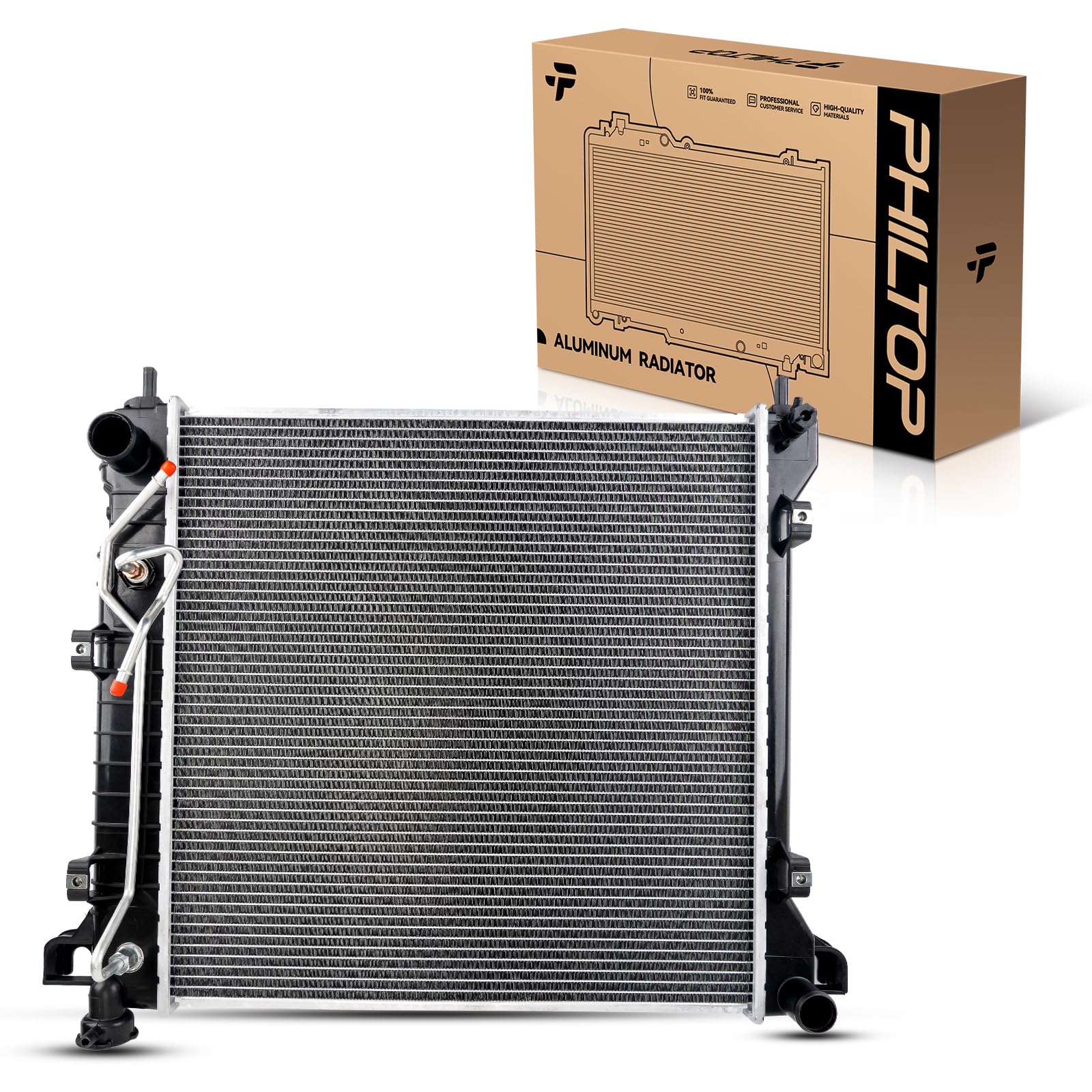 PHILTOP Car Radiators Compatible with 1997-1999 Dakota 3.9/5.2/5.9L 1998-1999 Durango (w/o Auxillary TOC (Transmission Oil Cooler) CU1905