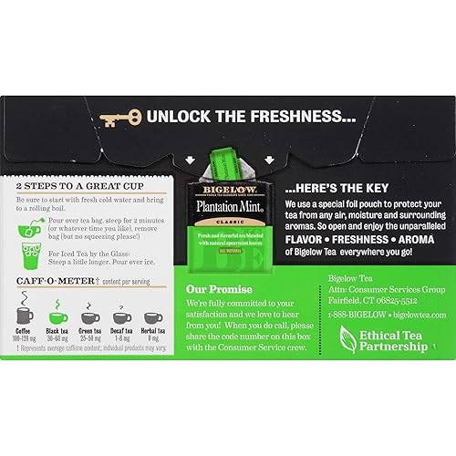 Miniatura 4 de Bigelow Tea Perfectly Mint - Té negro (paquete de 6) y té de hierbas Medley de menta (paquete de 6)