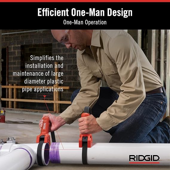 RIDGID 42478 STRAPLOCK Pipe Handle 7 Strap Wrench, Red