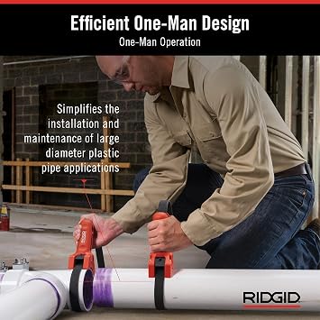 RIDGID 42478 STRAPLOCK Pipe Handle 7 Strap Wrench, Red