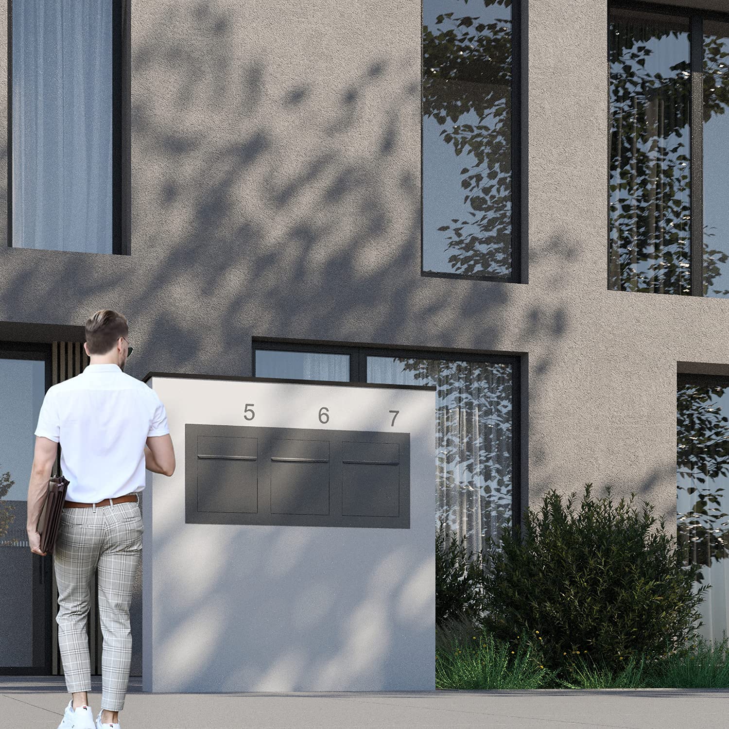 Buzones Comunidad Buzon Exterior Buzu00f3n Empotrado Bari