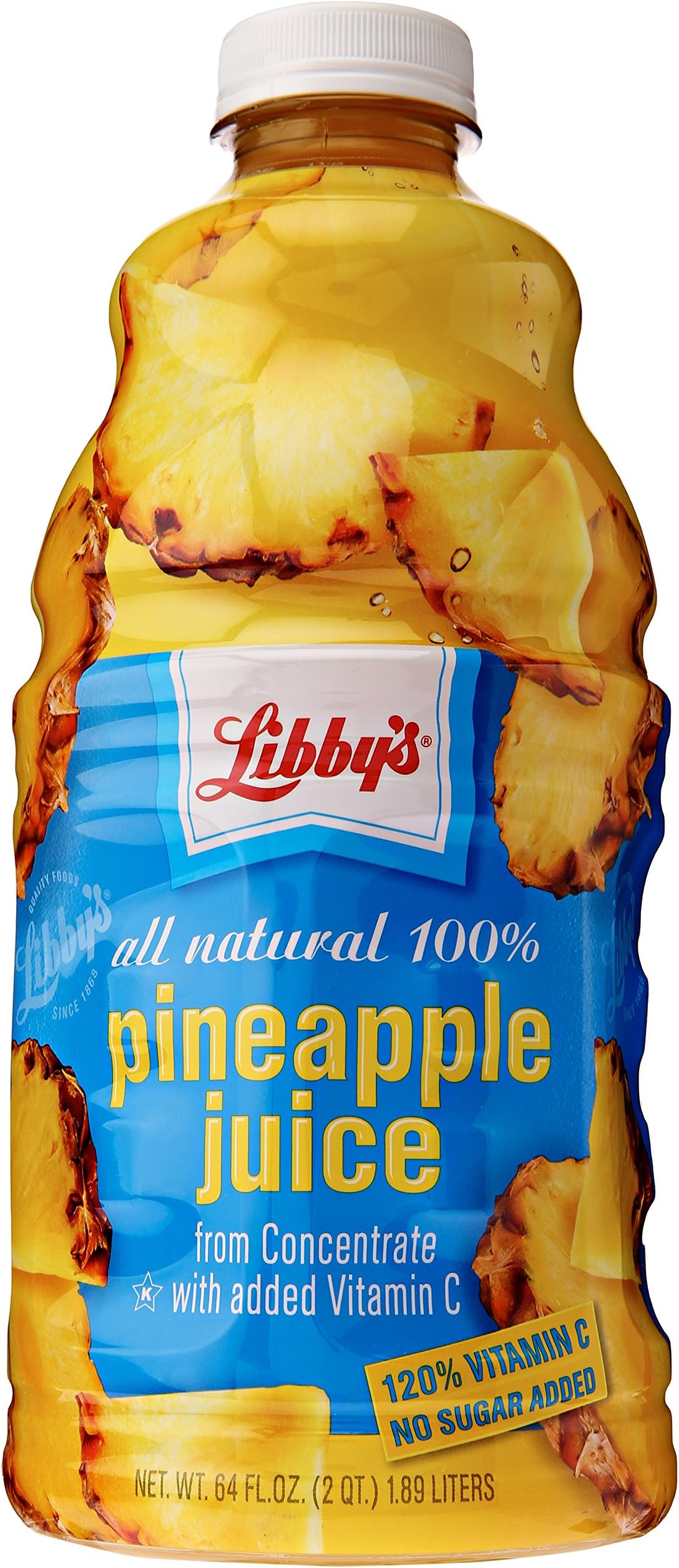 All Natural 100% Pineapple Juice, 64 oz