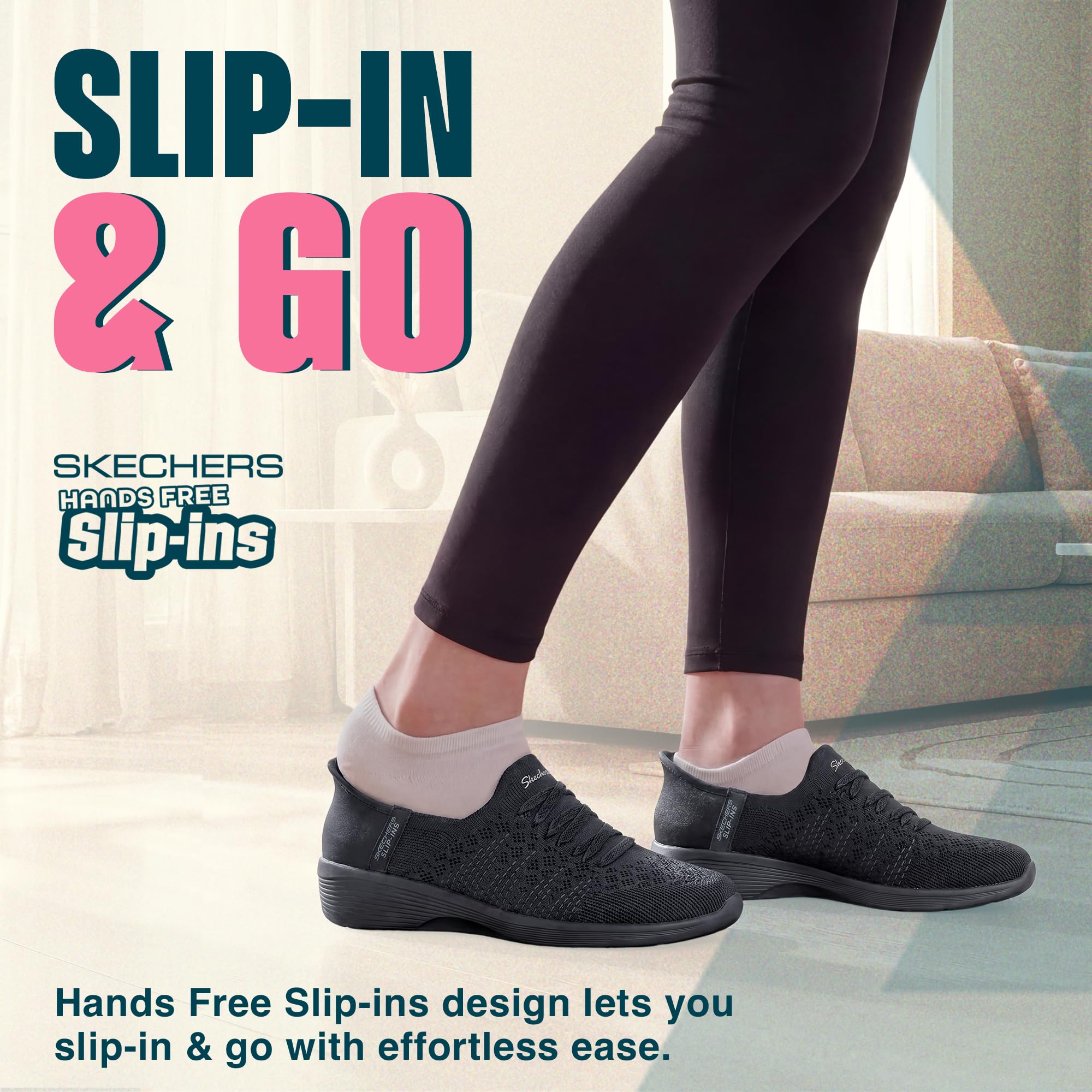 Skechers Damen Arya Swiftly Slip-InTurnschuhe