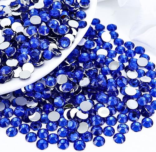 4500 diamantes de imitación de resina de 0.079 pulgadas con parte trasera plana, zafiroazul oscuro para uñas, vasos, tazas, botellas, decoración de disponible en Yaxa El Salvador