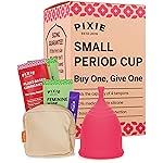 The Pixie Cup - Soft, Safe, Reusable Menstrual Cup - 100% Medical-Grade Silicone Period Cup - Buy One We Give One (Small)