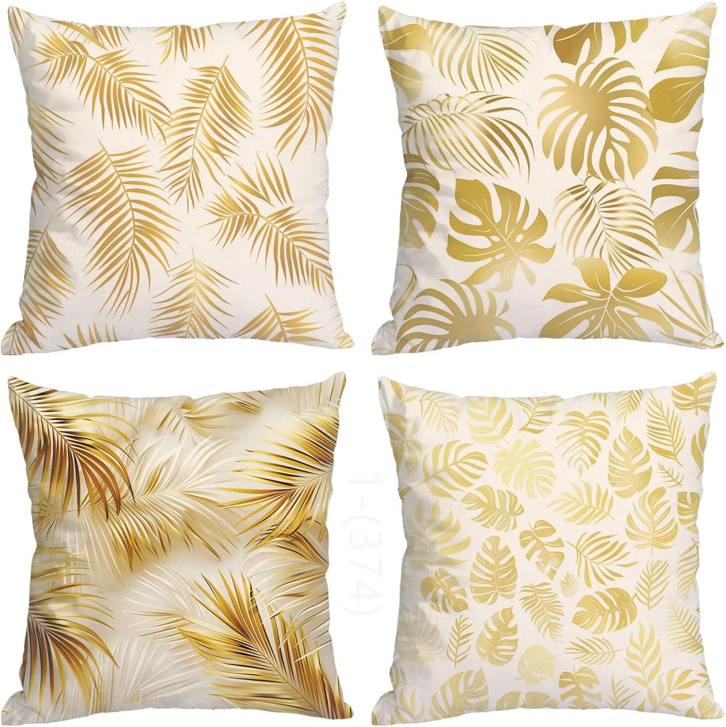 Leaves Throw Pillow Covers 28x28in Pillow Covers set of 4