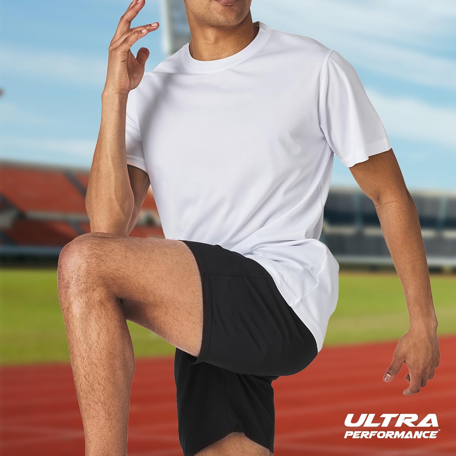 Men’s Athletic Short Sleeve Gym Workout T-Shirts 2 Pack Mens Dry Fit Tees Moisture Wicking Crew Neck Running T Shirt for Men - Image 3