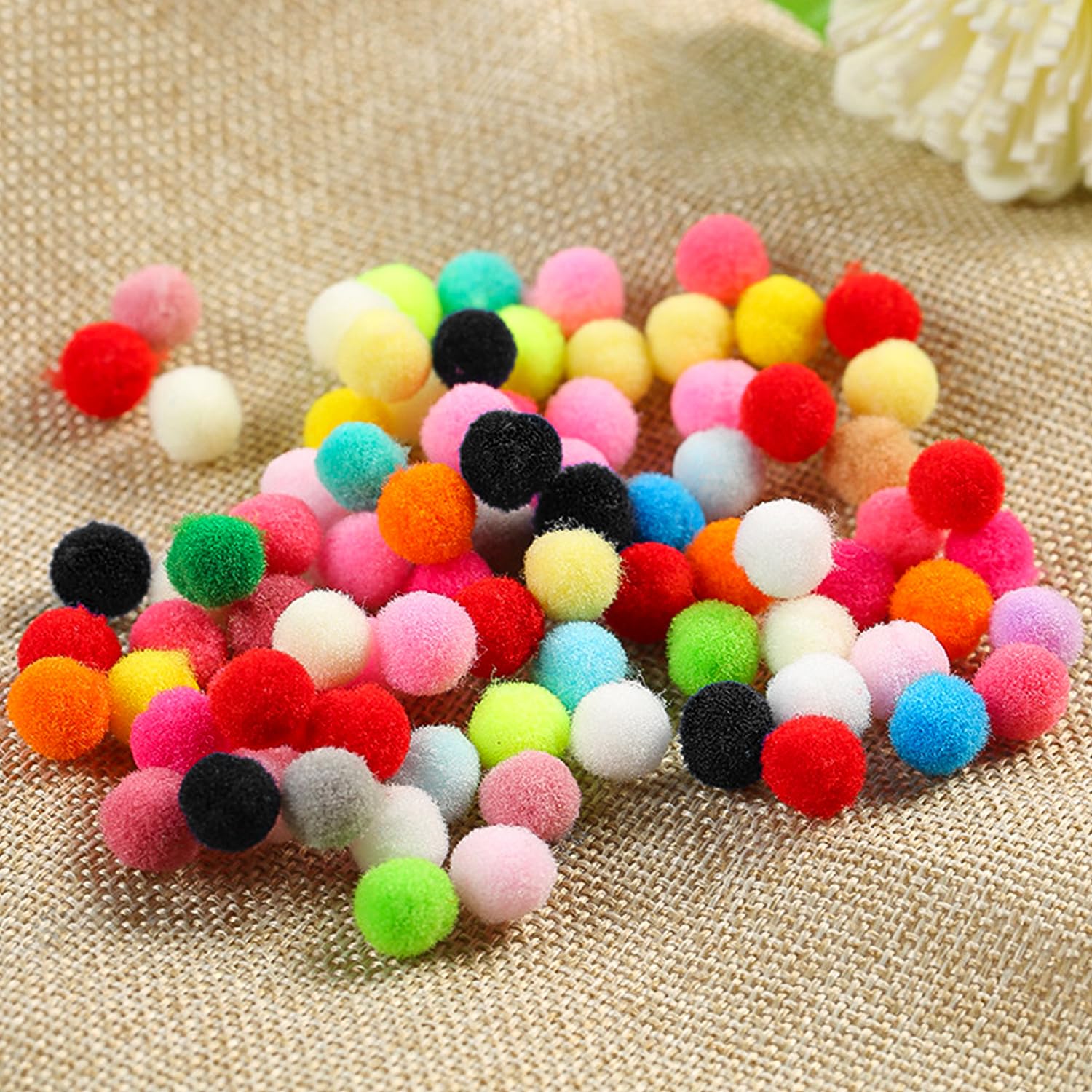 Sfere Di Lana Feltro Sfere Di Ghirlanda 2cm 100pc Mix Colore - Foto 3