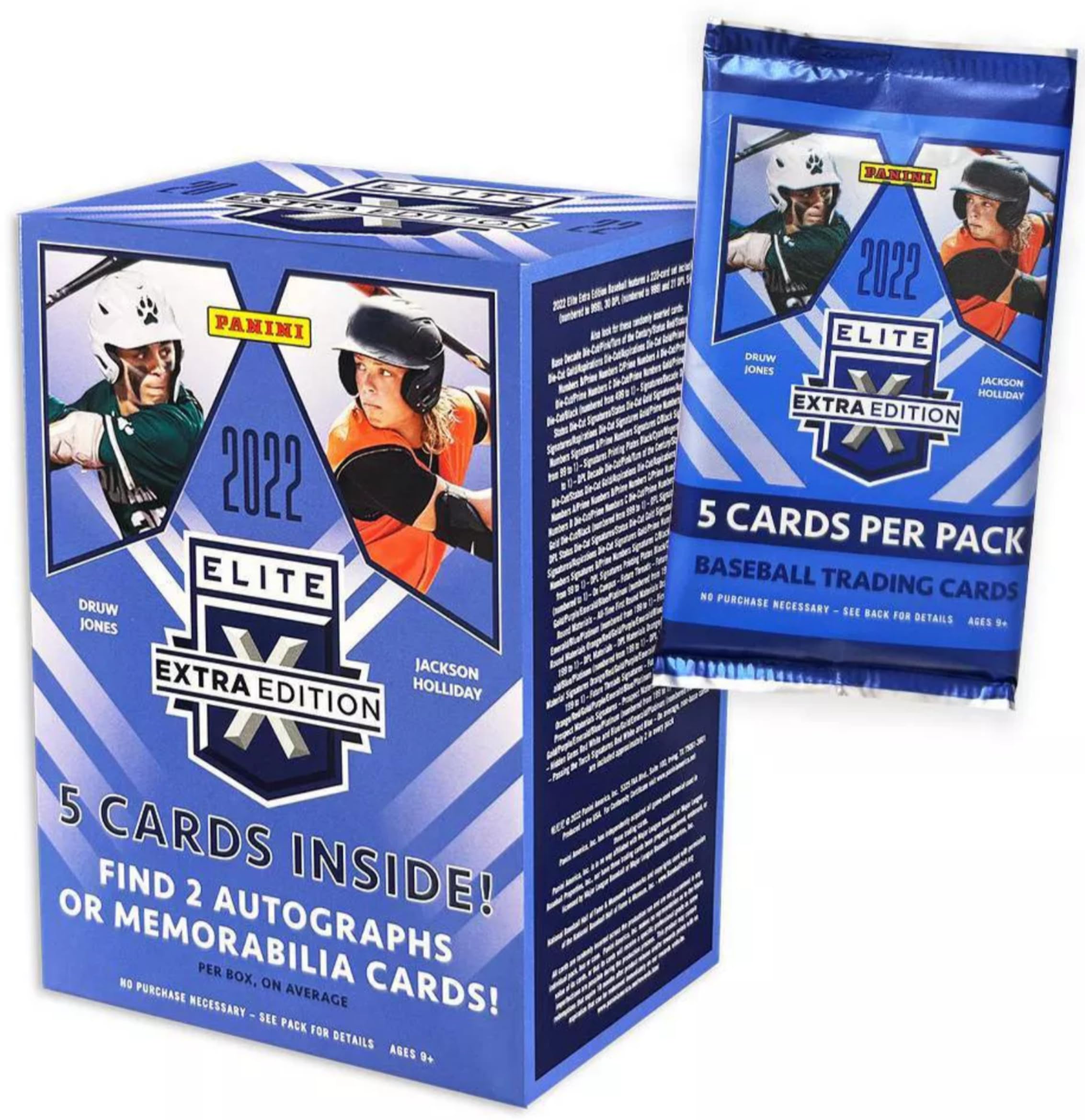 2022 Panini Elite Extra Edition Baseball Trading Card Blaster Box