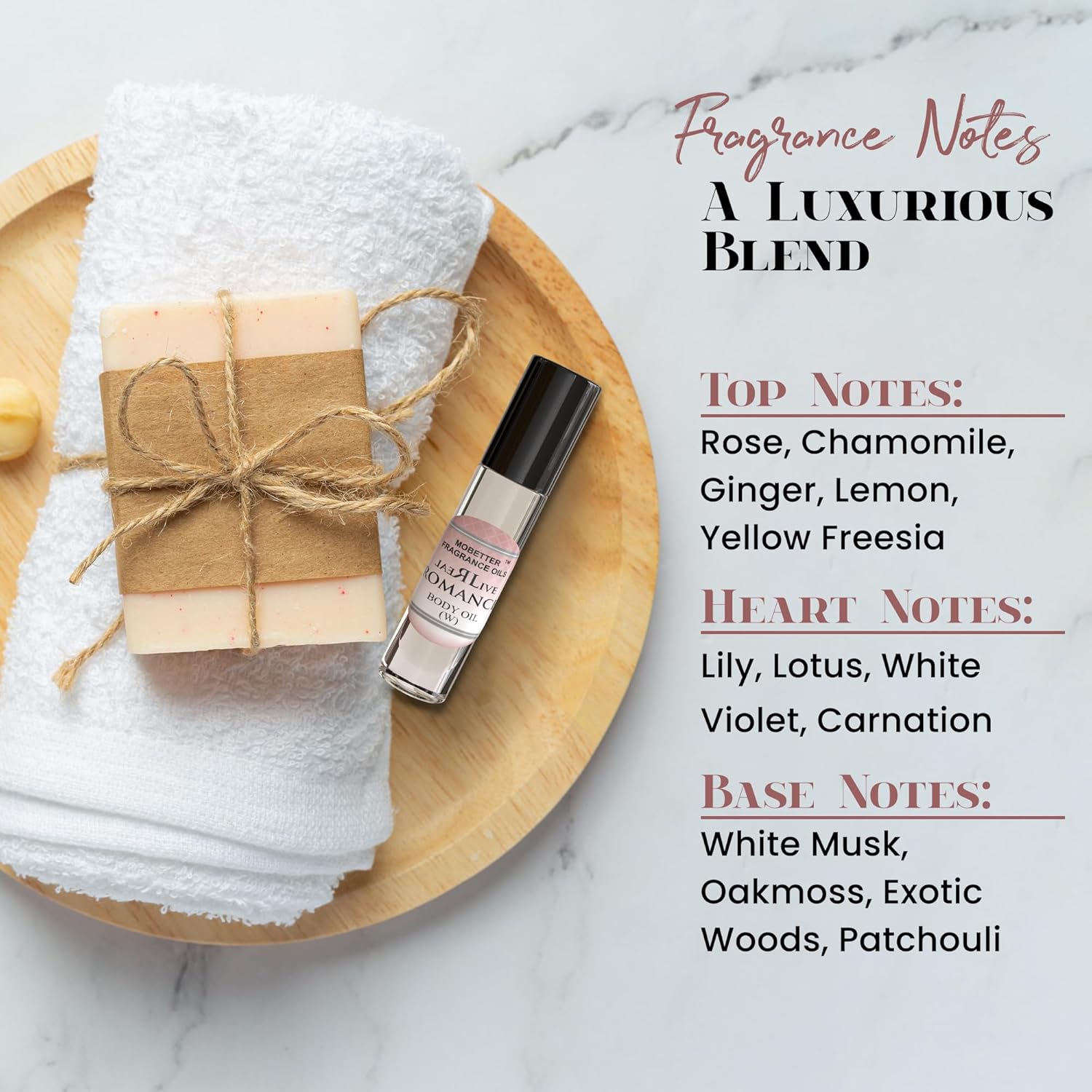 MOBETTER FRAGRANCE OILS Real Live Romance Perfume Fragrance Body Oil for Women - Image 5