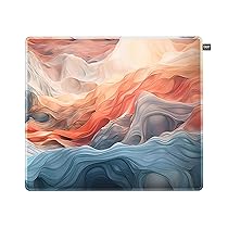 CHERRY XTRFY GP5, Mouse Pad Gaming in Tessuto L (460 x 400 x 4 mm), Superficie Liscia per una Maggiore Precisione, Bordo Cucito, Antiscivolo, Lavabile in Lavatrice, Amnis Blue