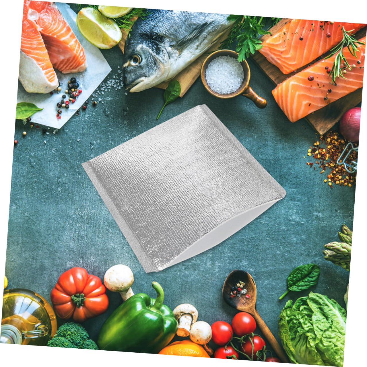 Bolsas Térmicas Desechables para Mantener Alimentos Calientes y Fríos 100 de Aluminio Ligeras Aislamiento Térmico para Picnic y Viajes