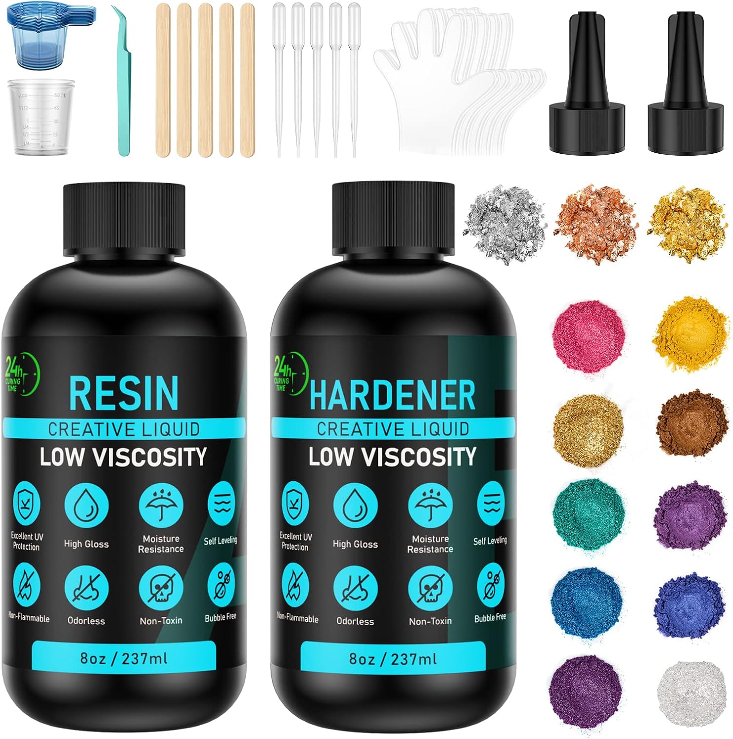Buy Epoxy Resin Kit for Beginners Crystal Clear Resin & Hardener for