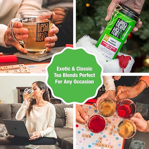 Vista 16 de Tiesta Tea - Máquina verde magra, hoja suelta, té verde cítrico claro, mezcla de hojas sueltas de primera calidad, cafeína media, prepara hasta 50