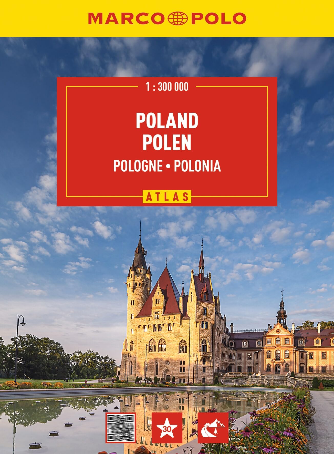 MARCO POLO Reiseatlas Polen 1:300.000: Straßenatlas und Autoatlas mit Europa in 1:4,5 Mio. Spiralbindung