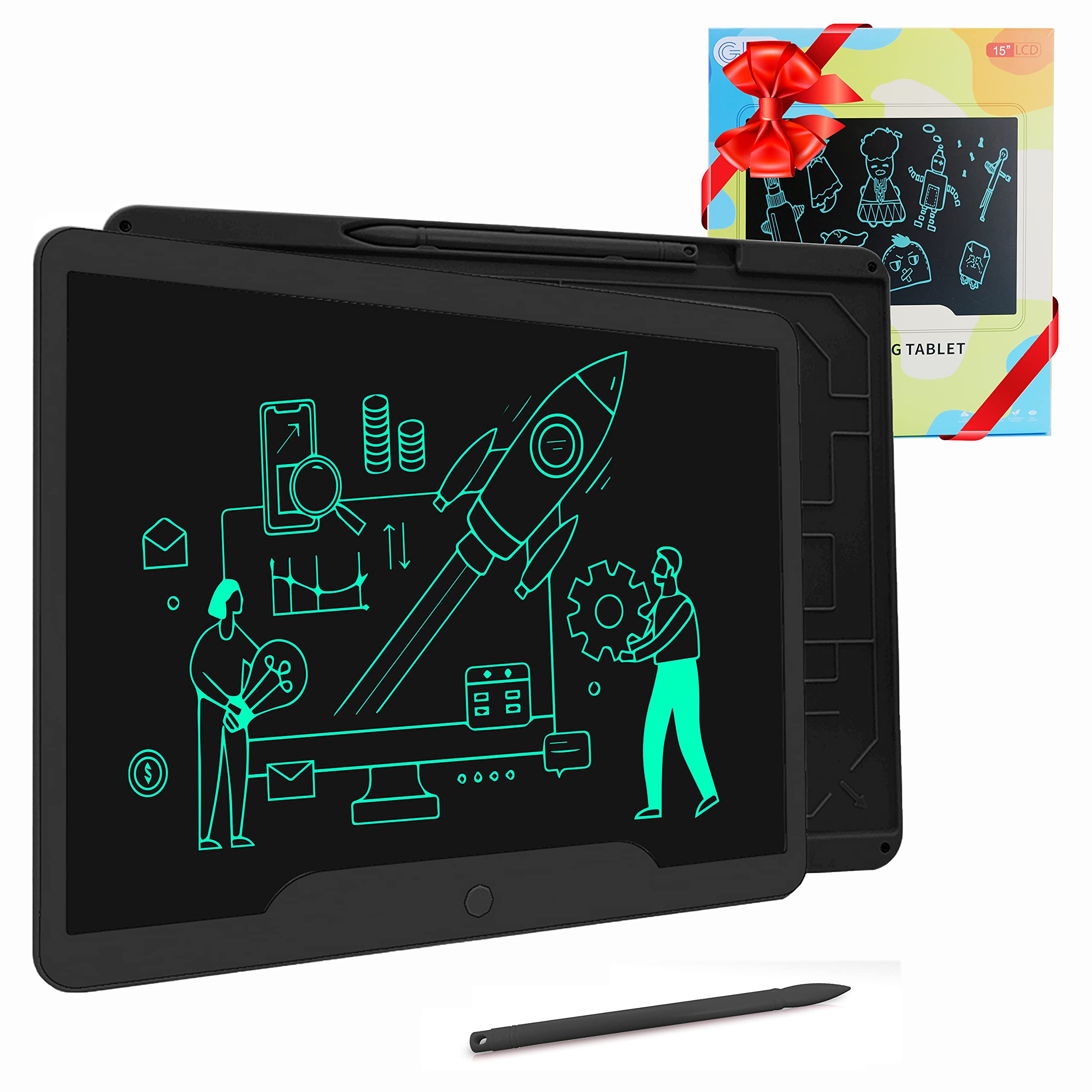 Gkcity LCD Drawing Board,Writing Tablet 15 inch Portable Large Doodle Board Writing Painting Sketch Pad Erasable Reusable Writing Tablet for Kids (B08YNHLGPQ) Amazon Price History, Amazon Price Tracker