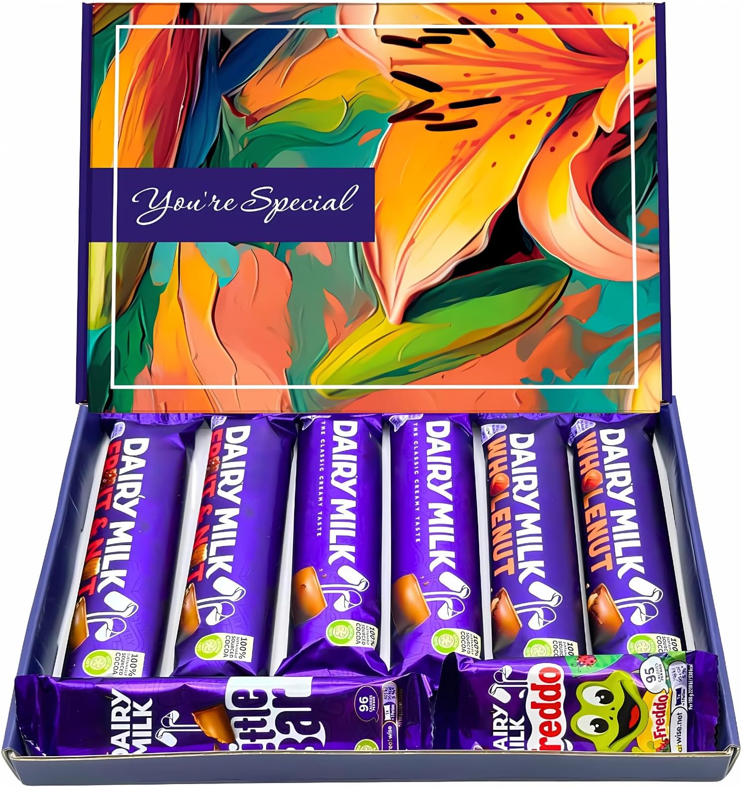 Chocolate Gift Box - Letterbox Hamper - For Kids - Him and Her (All Occasion - Dairy Milk)