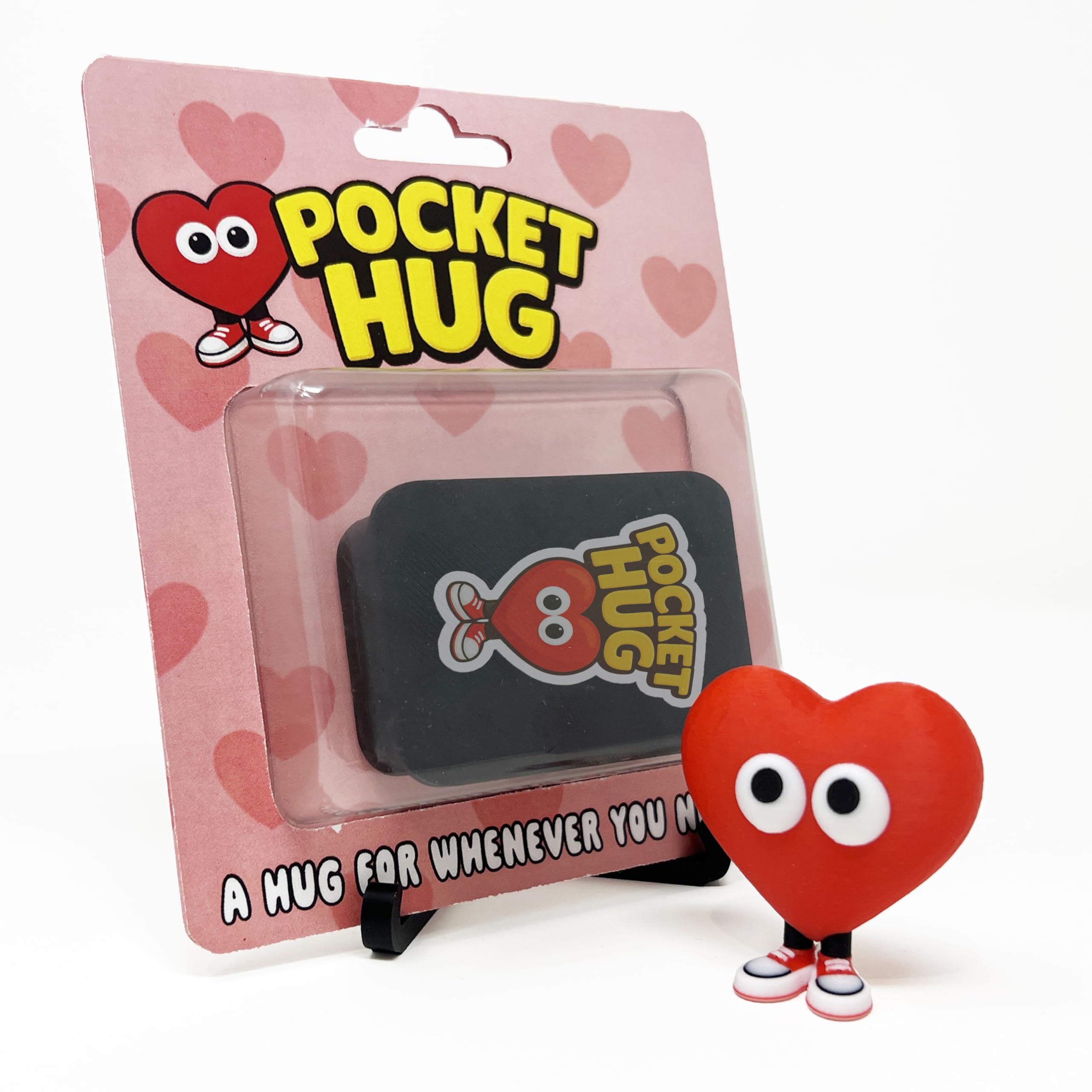 Party People Red Pocket Hug Gift – Small Heart Token Keepsake, Romantic Gift For Her Or Him, Cute Little Love Present For Girlfriend Or Boyfriend