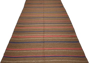 Turkish Kilim Rug, 10.2X4.9 feet, 308X147 cm, Area, Livingroom, Vintage Turkish Decorative Carpet,Handmade Red Brown Rug, Home Decor,