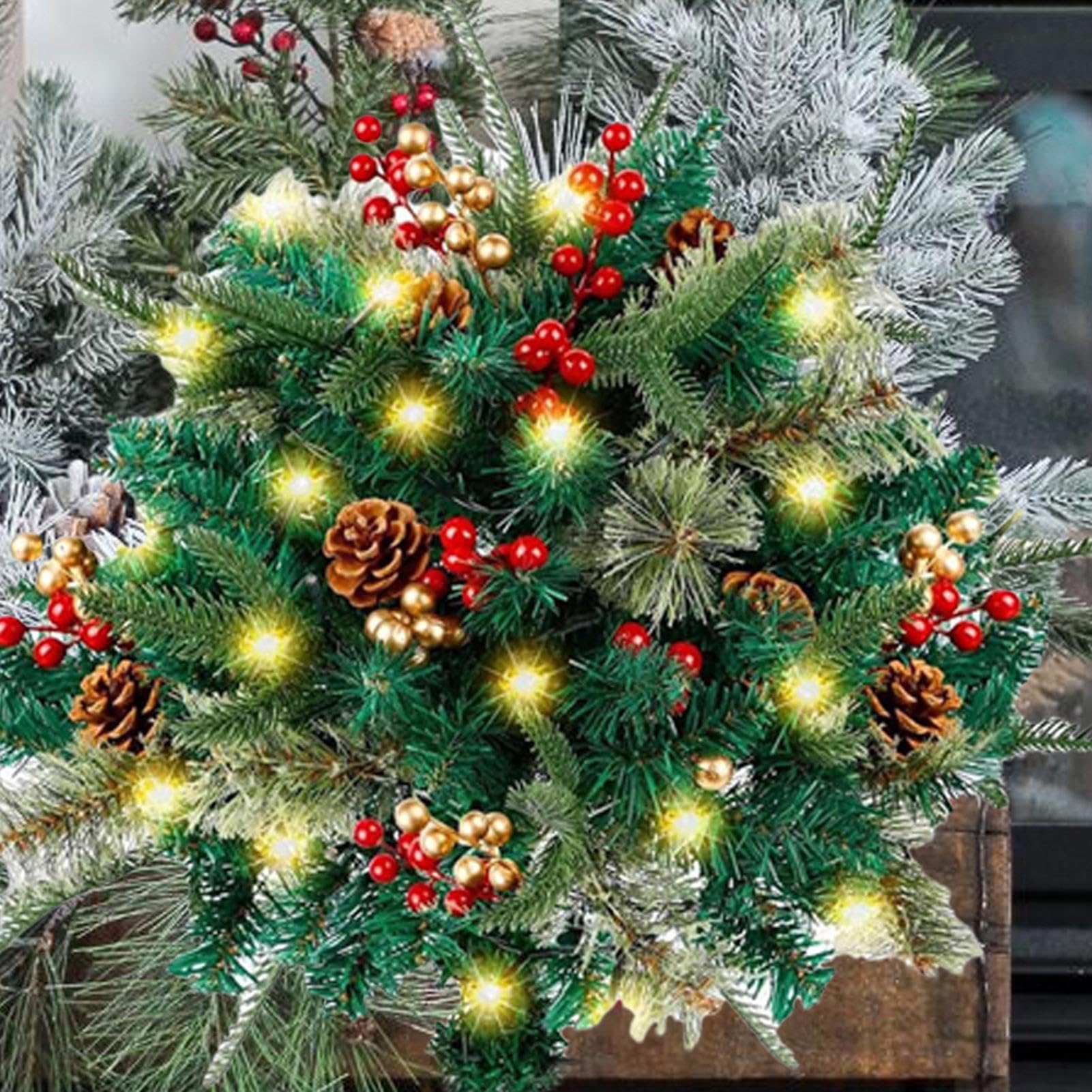 Árbol de Navidad con estaca Decoración luminosa para celebración estacional