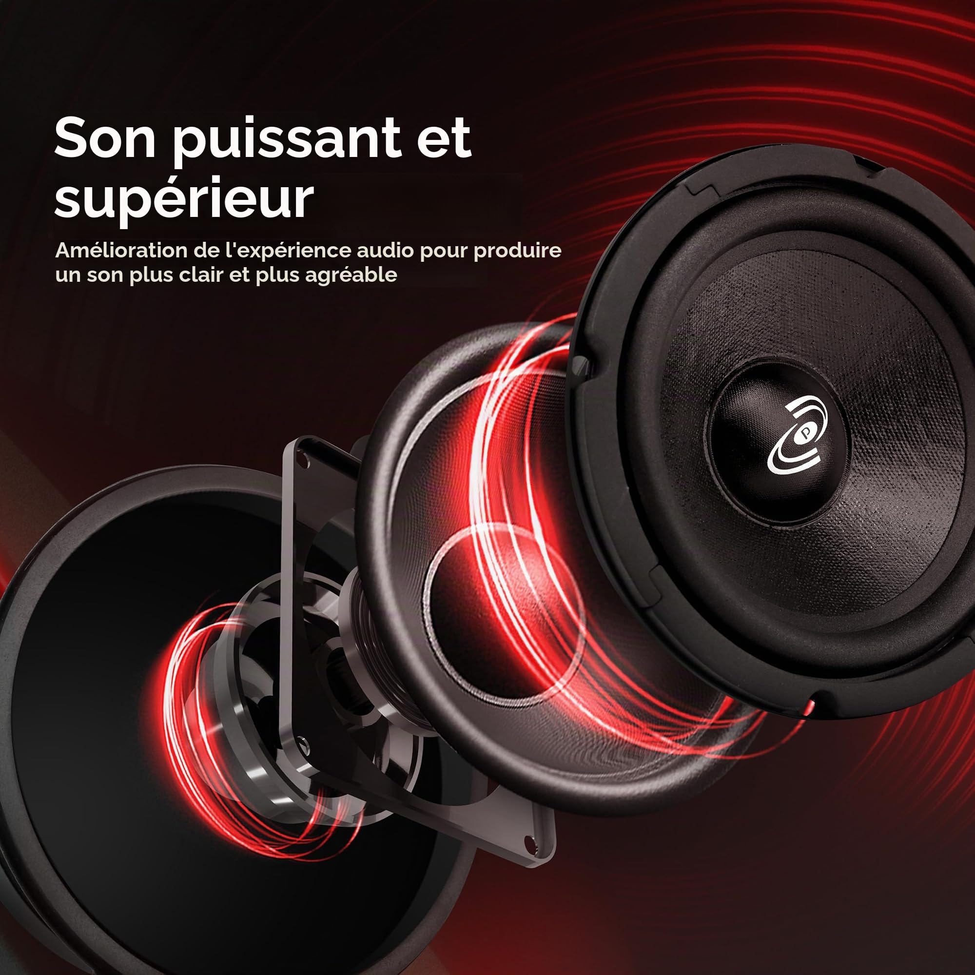Pyle-Pro PDMW6 Lot de 2 haut-parleurs Driver 15 cm 8 Ohms