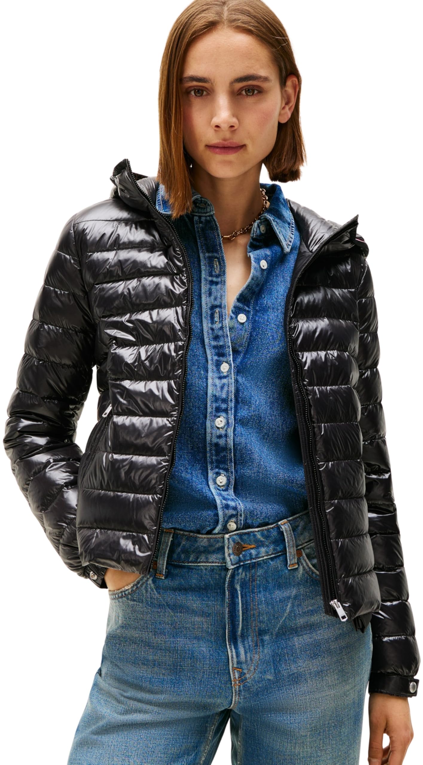 Tommy Hilfiger Ul Down Reg Hooded Jacket Ww0ww46788 Piumino Donna