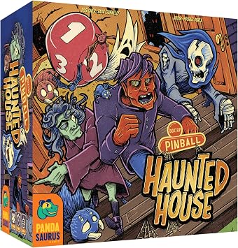 Boxtop Pinball Haunted House - Exciting Family Pinball Adventure! Fun Monster Themed Tabletop Game for Kids & Adults, Ages 8+, 1-4 Players, 15 Minute Playtime, Made by Pandasaurus Games