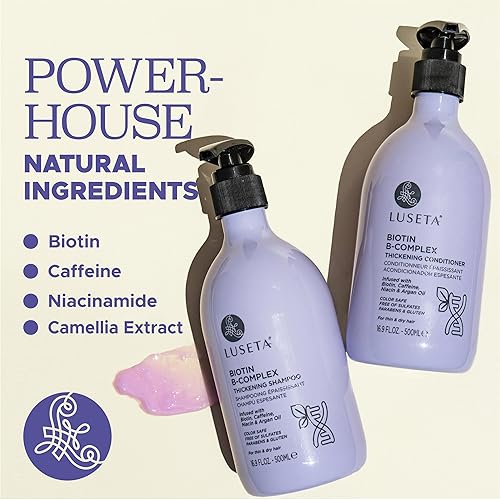 Miniatura 5 de Luseta B-Complex - Set de champú y acondicionador con suero de biotina y mascarilla capilar