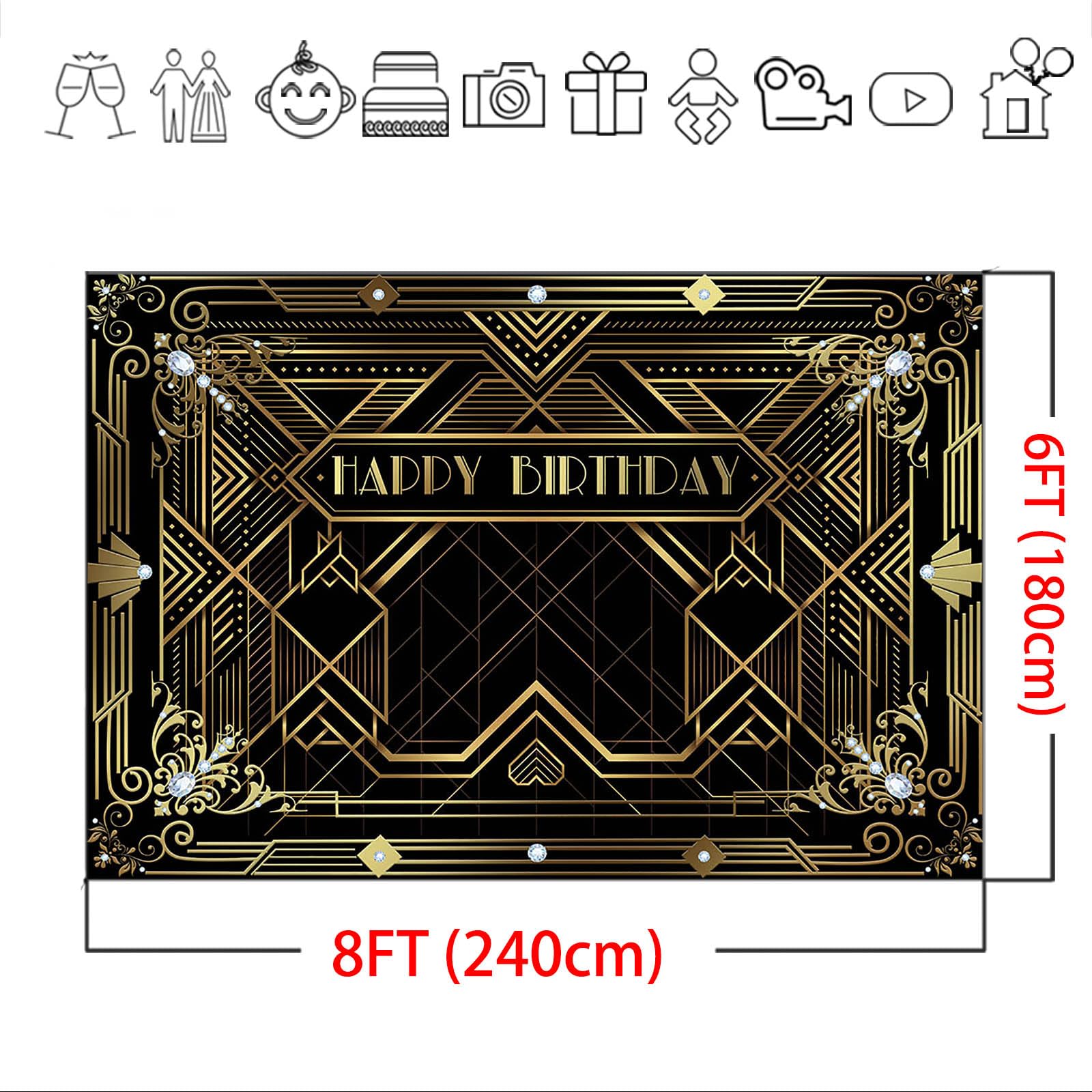 Avezano The Great Gatsby Backdrop Roaring 1920s Luxury Happy - View #7