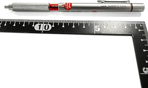 Miniatura 4 de Uni M4101026 portaminas 0017 pulgadas plateado con detalles en verde Plateado