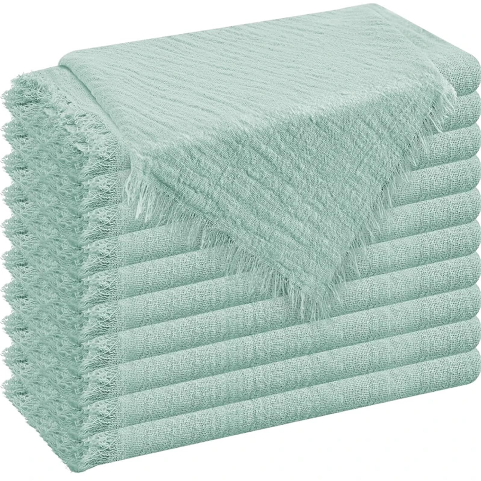 Servilletas de Tela Servilletas de Tela Borde pequeño absorbentes, 40x40cm, 2/6/12 Uds., adecuadas for decoración Mesa Restaurante, servilletas(Orange 12pcs)
