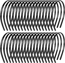 Serre Tête, 36Pcs Bandeau Cheveux, Bandeaux en Plastique, Serre Tête Noir, Bandeau Peigne de Dents, Idéal pour Femmes Filles Hommes