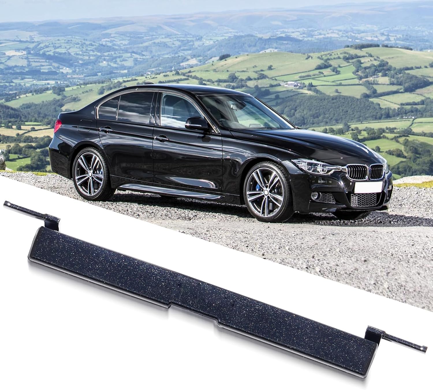 Jaronx Compatible with BMW Roof Rack Port Cover (Black) for 3 Series Sedan F30 2013-2018/F80 M3 2016-2018, Roof Rack Molding Port Cap for BMW 320 328 330 335 340, Replace for 51137312617 51137312618