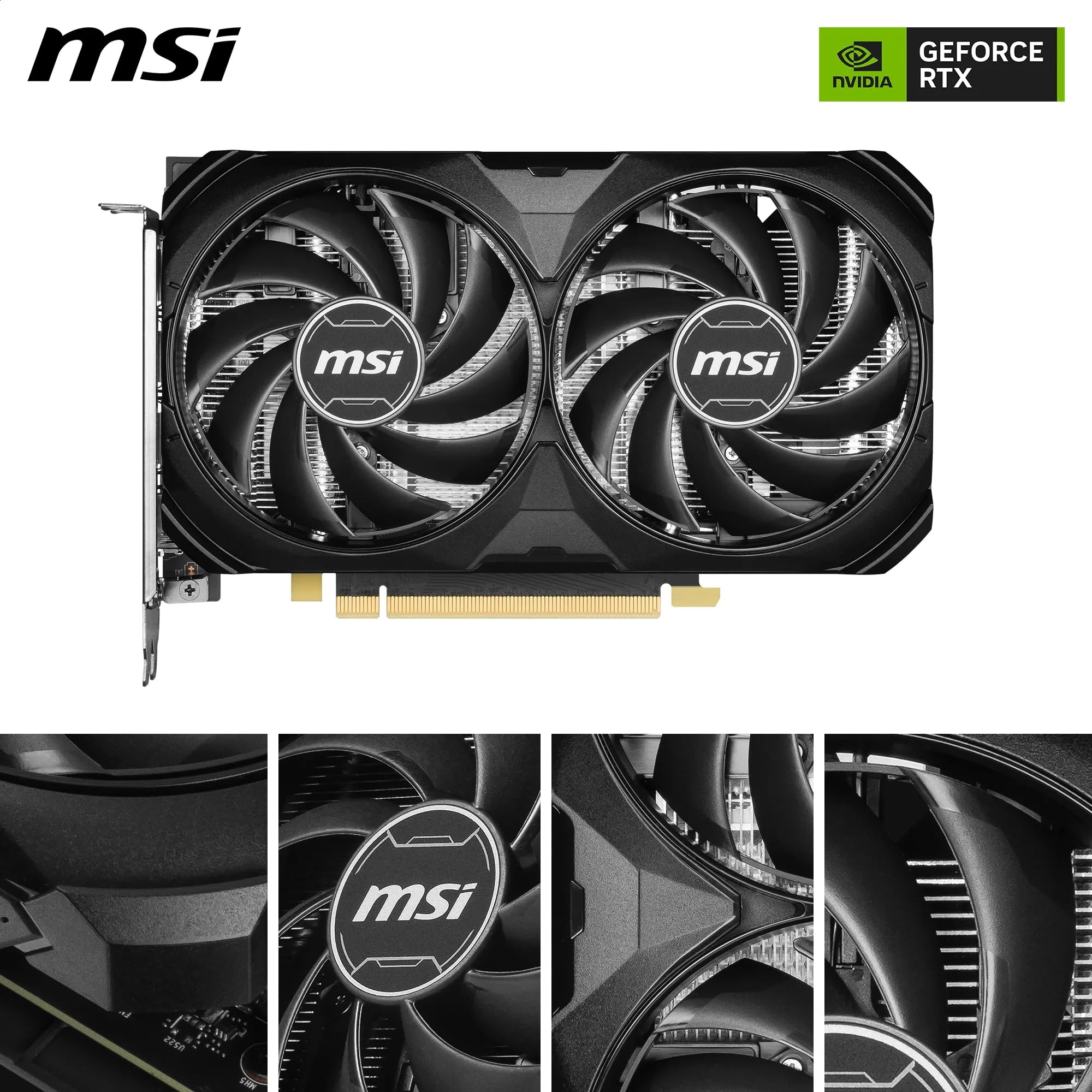 Amazon | MSI RTX 4060TI VENTUS 2X ブラック 8G E1 OC。 | MSI