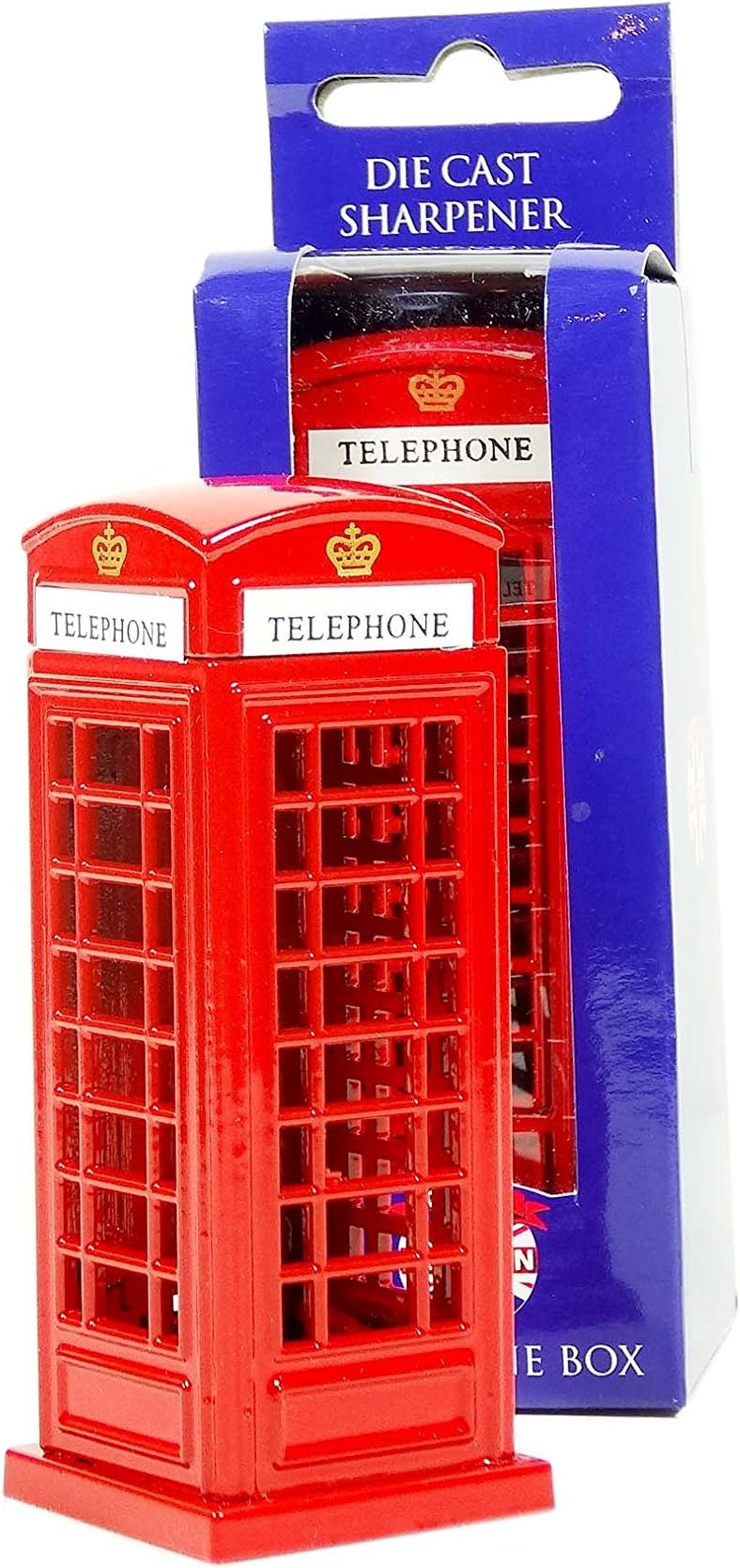 Unique Diecast Metal London England Britain Red Telephone Phone Box / Phone Booth Pencil Sharpener, a Truly Collectible Souvenir! Souvenir / Speicher / Memoria! Sweet, Charming British UK Collectible Pencil Sharpener Model Telephone Box! A Remarkable London Souvenir! Taille-Crayon / Bleistiftspitzer / Temperamatita / Sacapuntas!