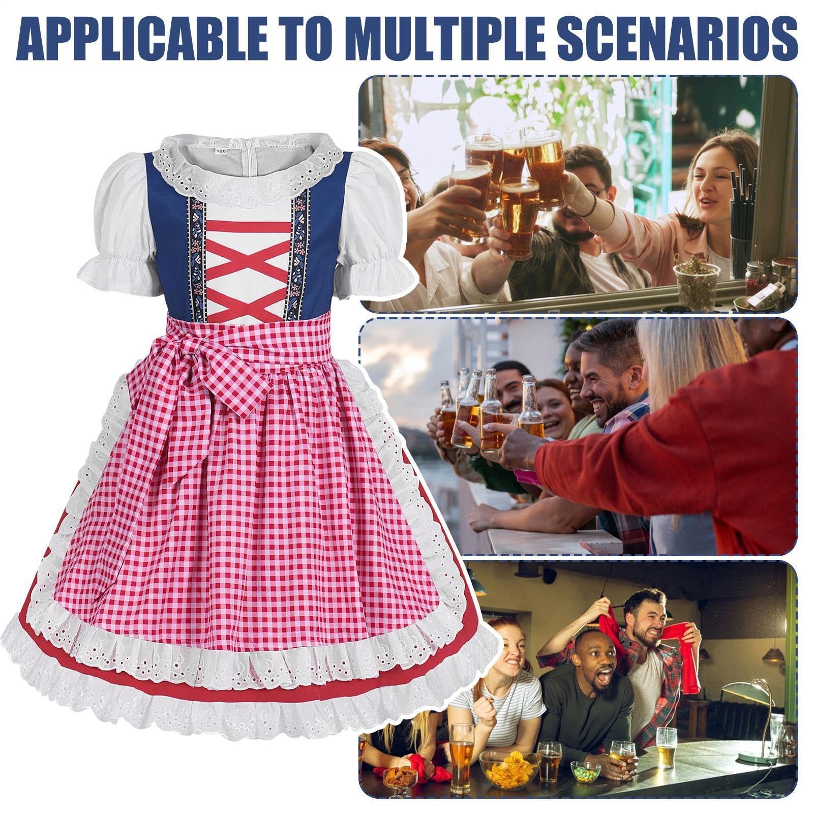Kostium na Oktoberfest dla dzieci, vintage, bawarski, fantazyjny