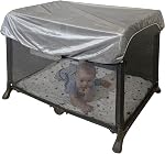 Jolly Jumper Solar Safe Net - Universal Fit Mesh Cover with UV Protection - Stroller Cover for Car Seats, Play Yards, Portable Crib Setups & Baby Travel Essentials