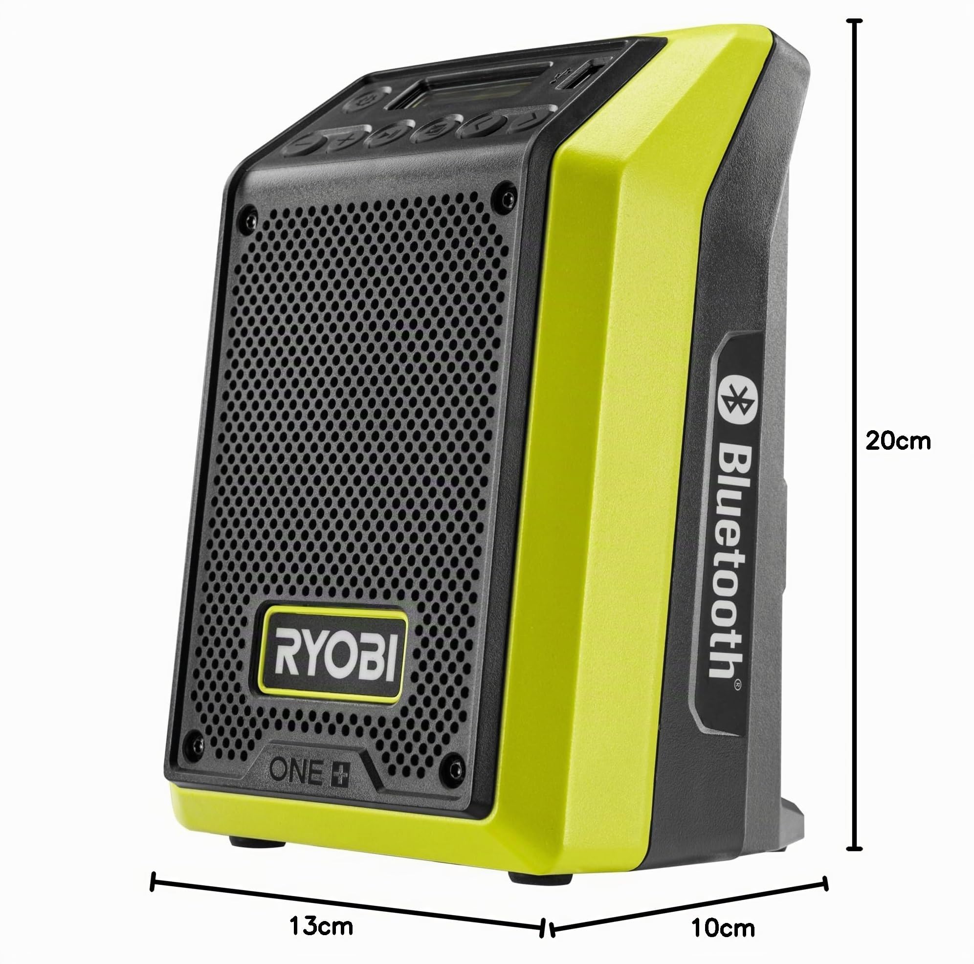 RYOBI 18V One+ Radio Bluetooth - AM/FM - senza batteria o caricatore - RRDAB18-0