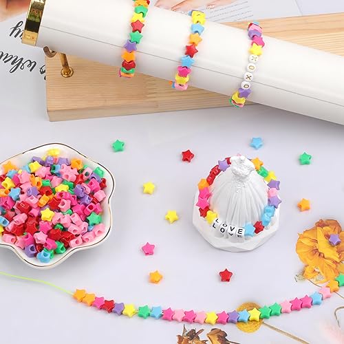 Miniatura 63 de Cuentas de pony negras para pulseras de amistad, fiesta de vacaciones, plástico, 1000 piezas, cuentas de Halloween para hacer joyas, pulseras DIY