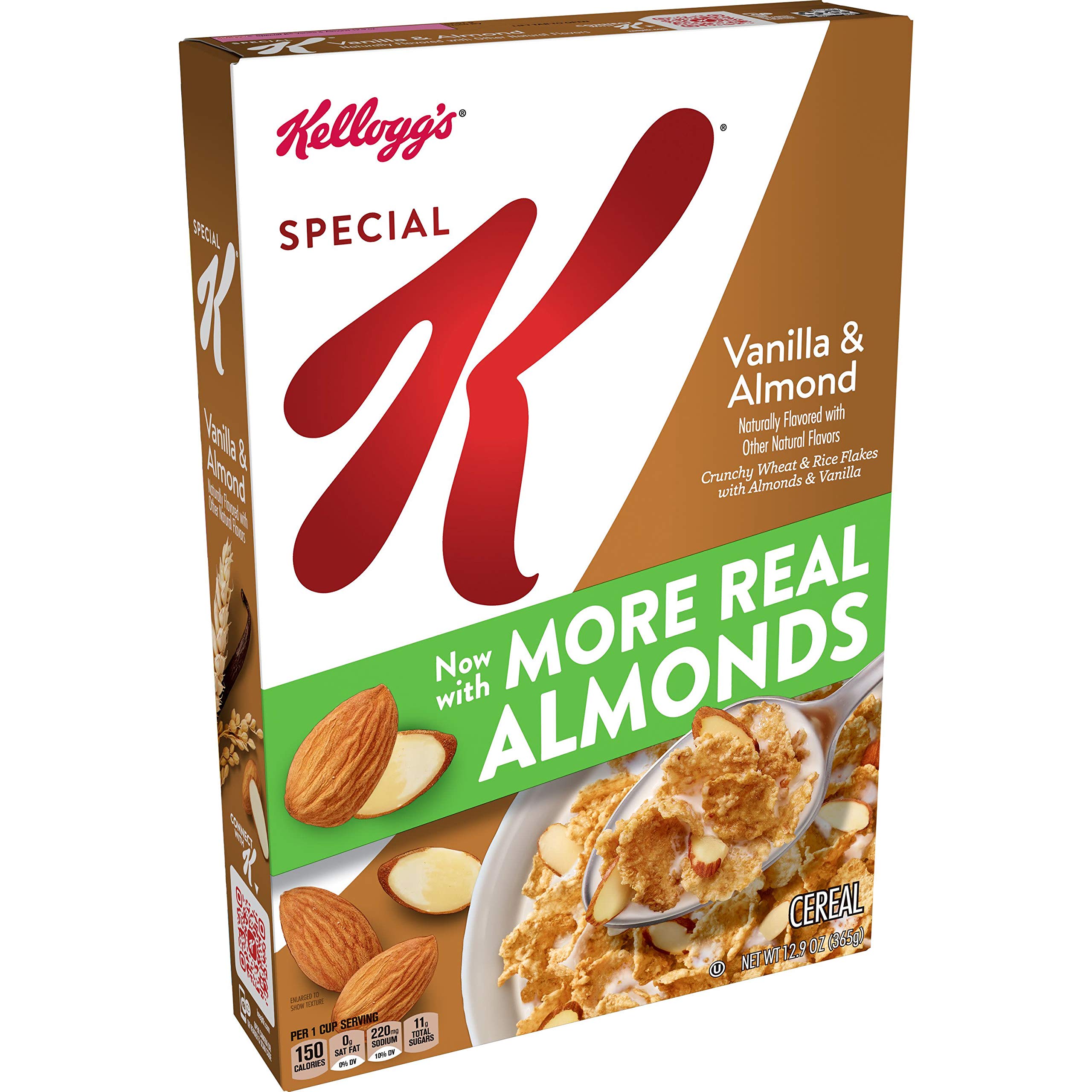 Kellogg's Special K, Breakfast Cereal, Vanilla and Almond, Made with