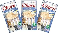 Vista 15 de INABA - Golosinas Churu para gatos, puré cremoso para gatos, sin cereales, que se puede lamer y exprimir / suplemento con vitamina E y taurina, 0.5