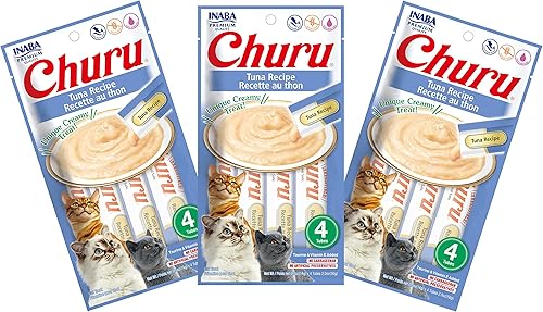 Miniatura 15 de INABA - Golosinas Churu para gatos, puré cremoso para gatos, sin cereales, que se puede lamer y exprimir / suplemento con vitamina E y taurina, 0.5