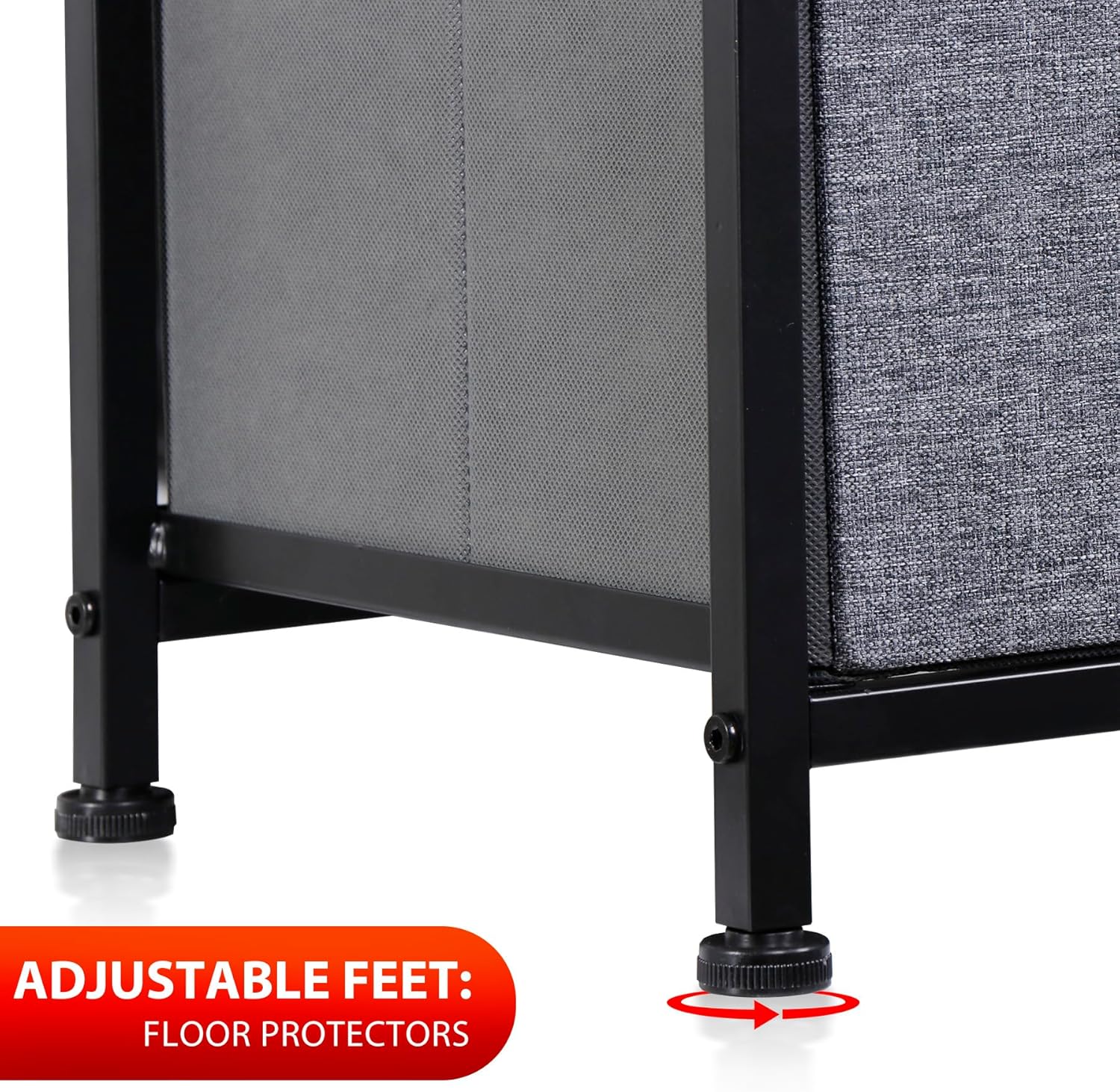 SUPER DEAL Dresser for Bedroom with 8 Drawers 38.7 inch Tall Chest of Drawers for Clothes, Storage Tower Organizer TV Stand with Removable Fabric Bins for Bedroom, Closet, Entryway, Living Room
