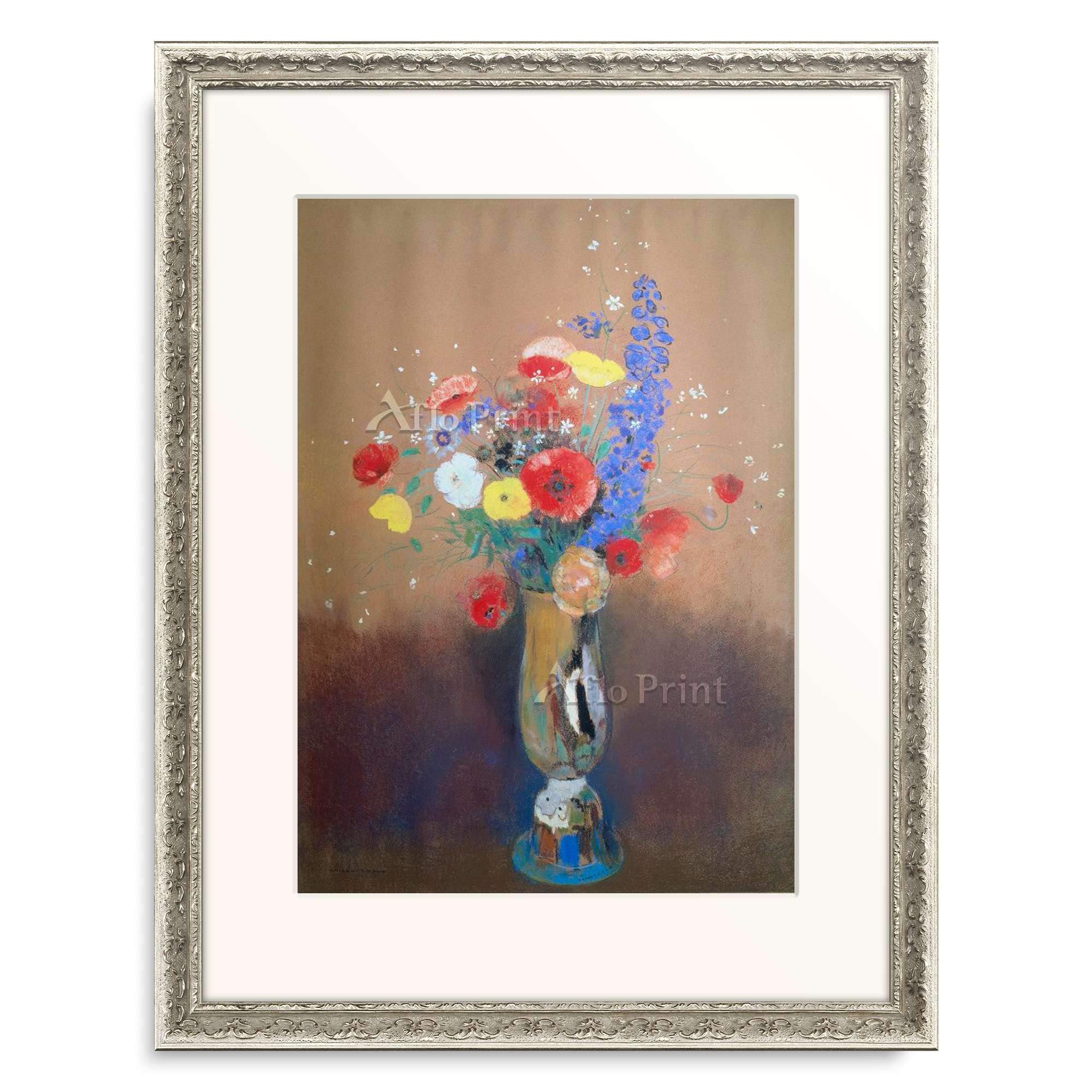 Amazon｜オディロン・ルドン 「Wild flowers in a Long-necked Vase