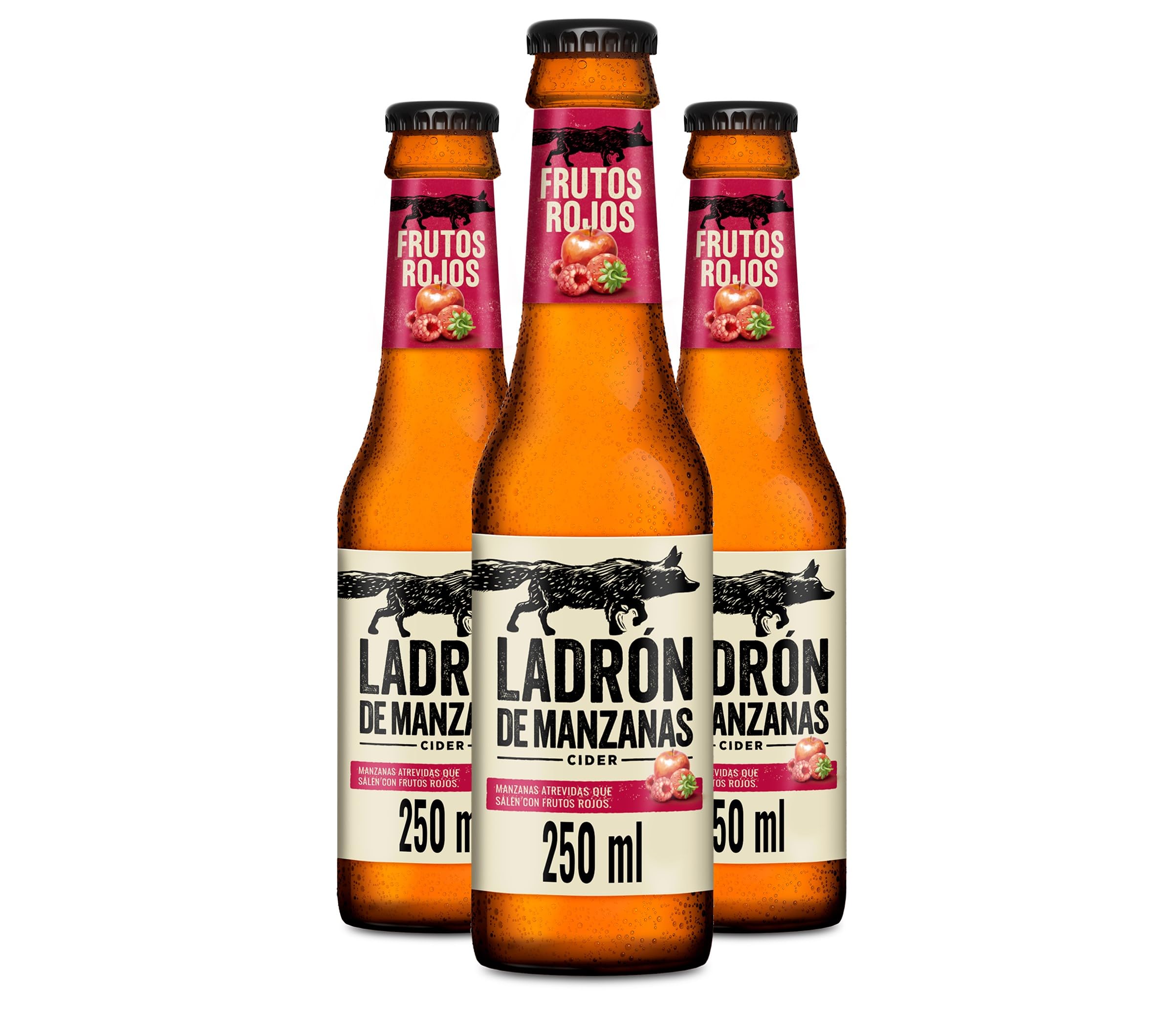 Ladrón de Manzanas Frutos Rojos Cider Caja 4 Pack Botella, 24 botellas
