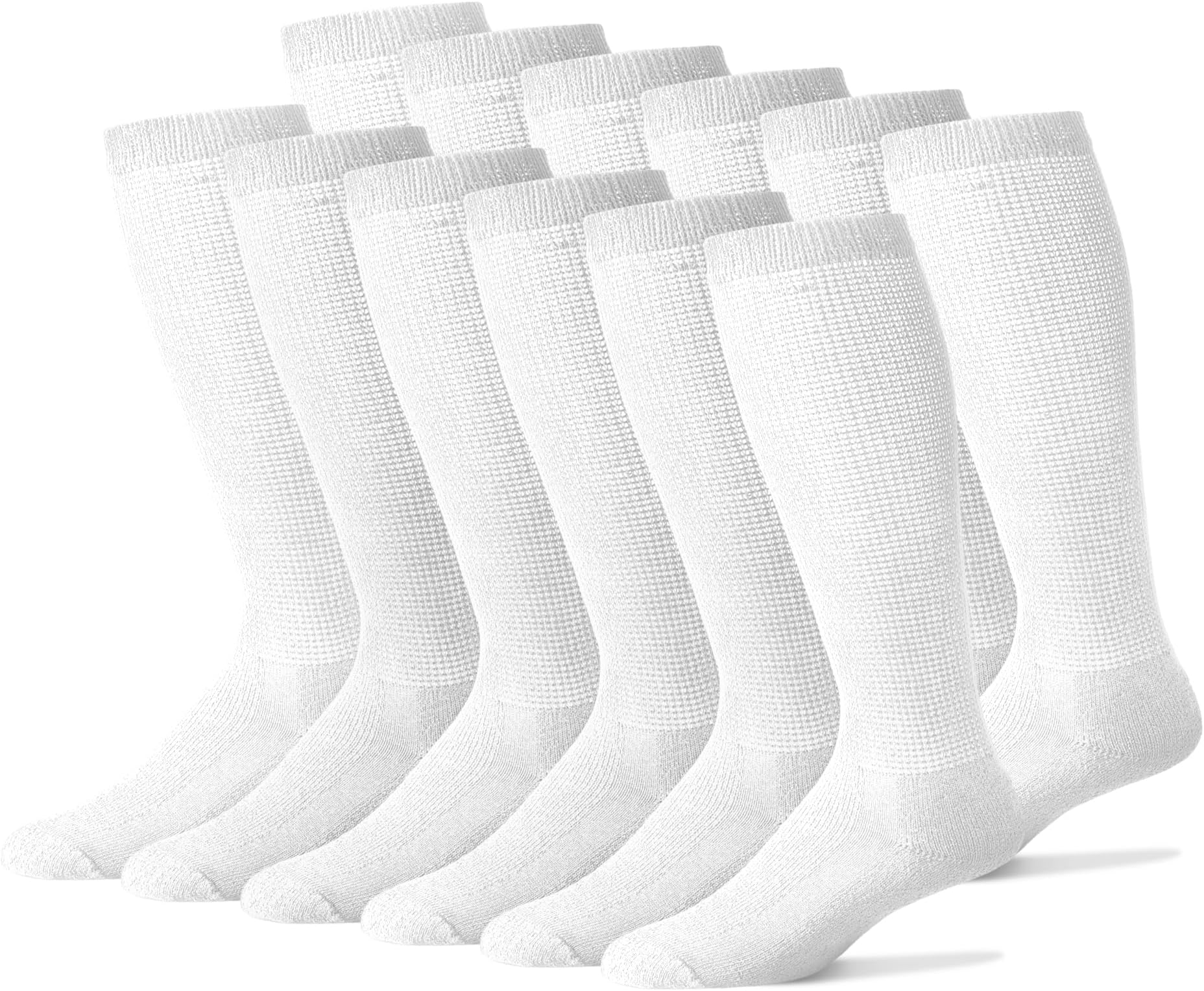 PhysiciansChoiceDiabeticSocks - Diabetics Socks for Men & Women - Neurosocks - Seamless Over the Calf Socks - 12 Pack