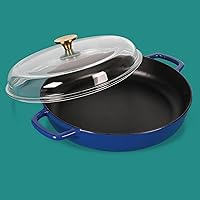 Vista 2 de Sur La Table Kitchen Essentials Supper Club - Sartén de hierro fundido esmaltado de 3.75 cuartos de galón, todo en uno, multiusos, no tóxico