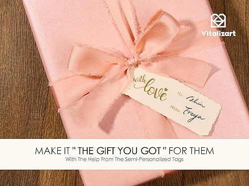 Miniatura 4 de Vitalizart Juego de papel de regalo rosa de 17 pulgadas con cinta de satén similar a la seda y etiquetas de regalo, envoltura de regalo de Navidad,