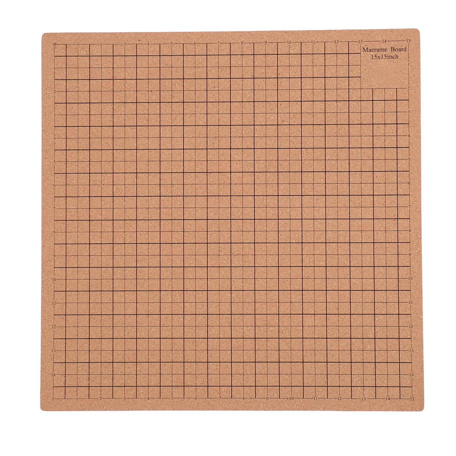 Planche de tressage avec grille en bois de liège portable pour vos ateliers bijoux DIY
