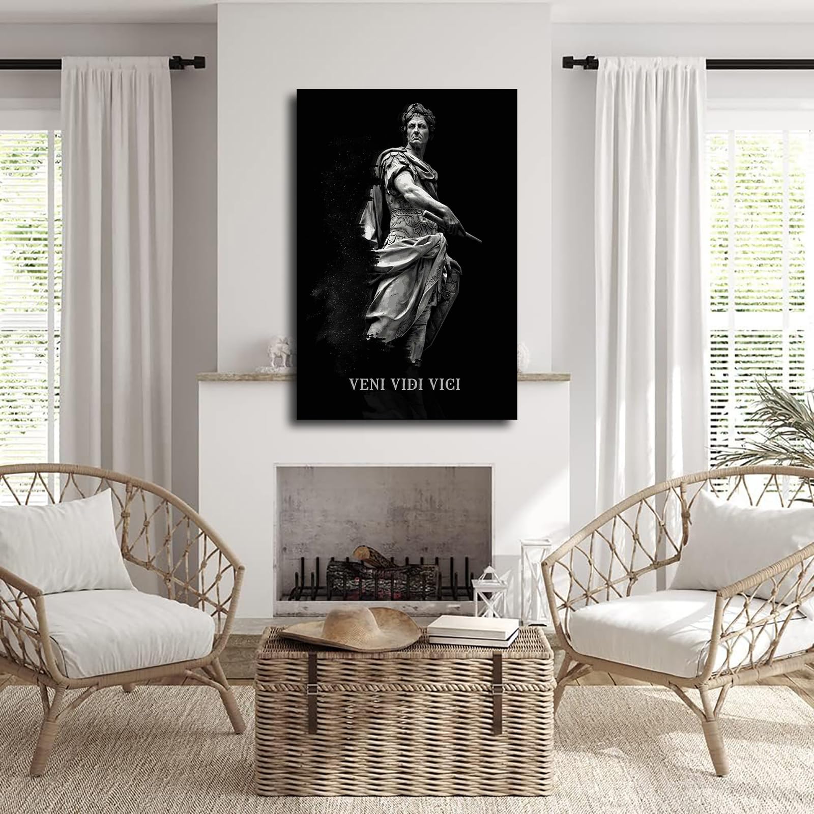 Amazon.com: MTfybk Julius Caesar Veni Vidi Vici Poster Canvas